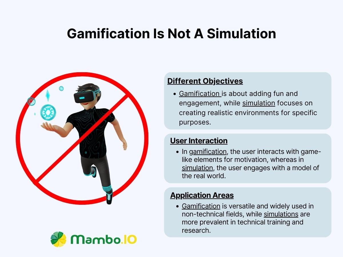 Gamification is Not a Simulation