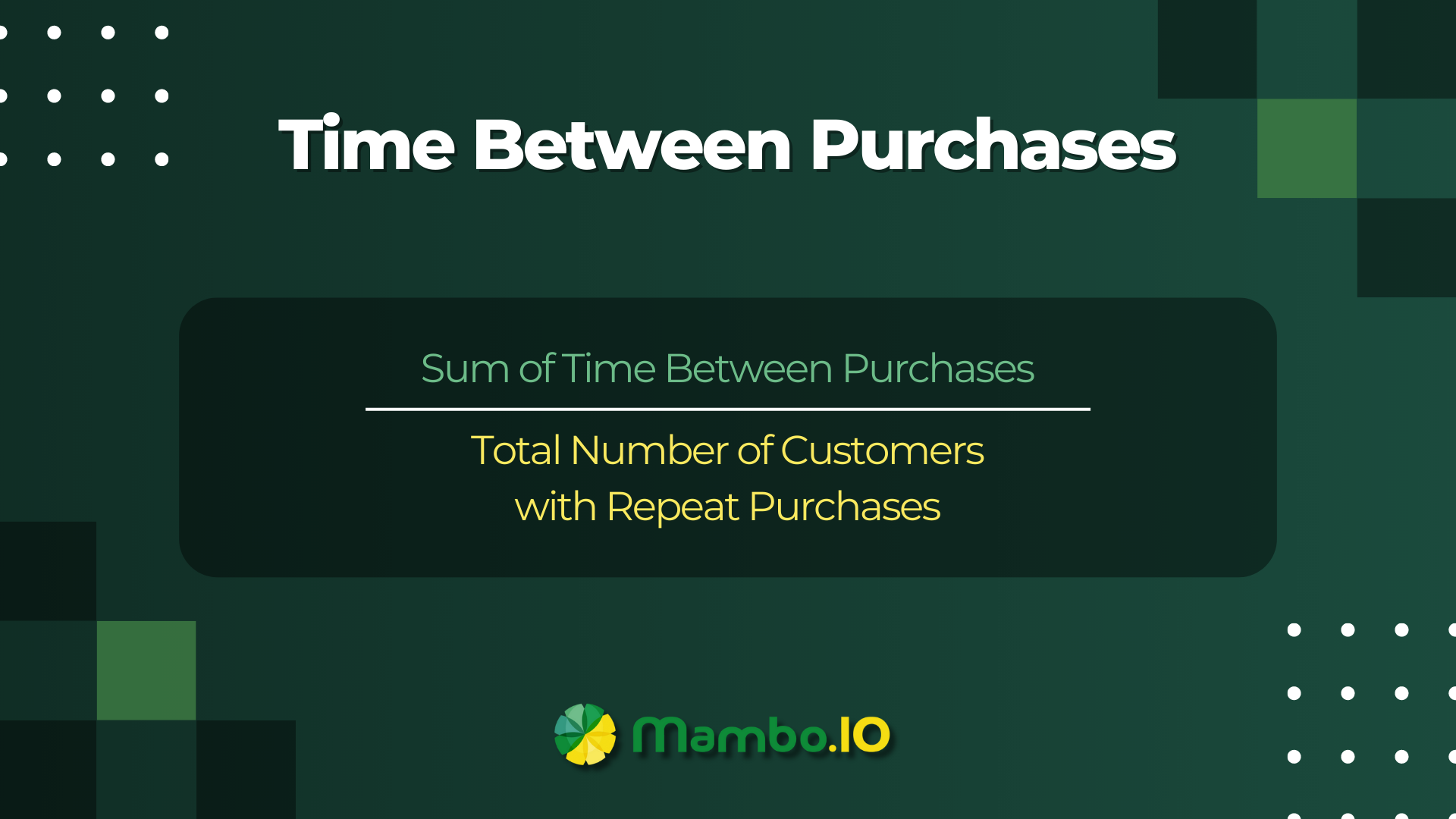 Time Between Purchases Formula 2
