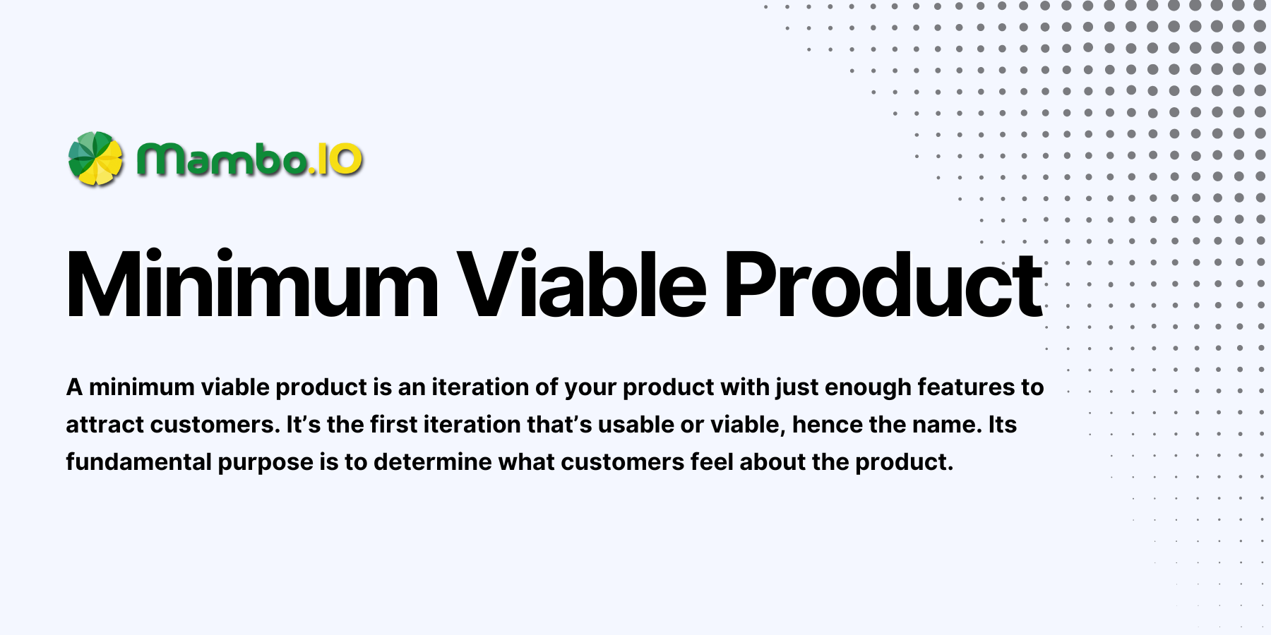 Minimum Viable Product Definition