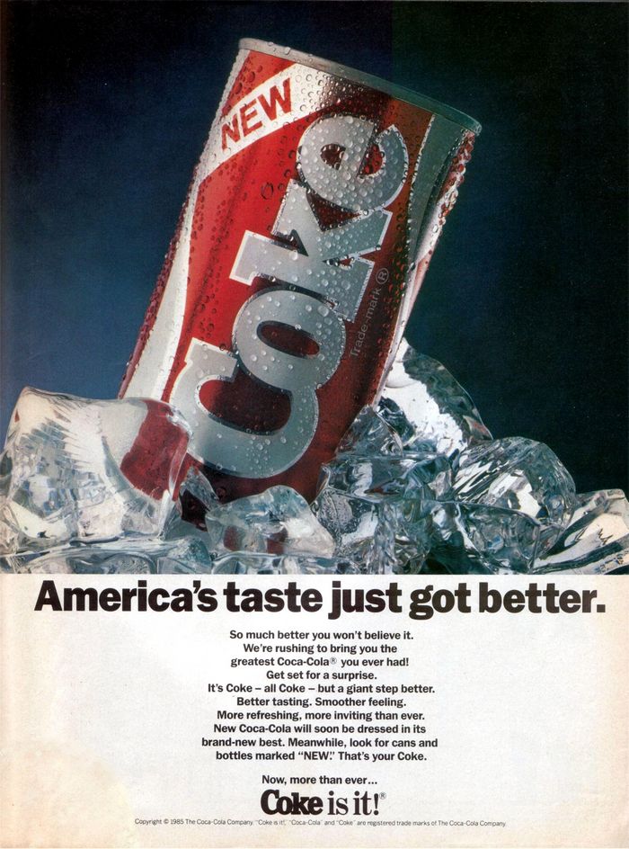 New Coke Promotional Poster