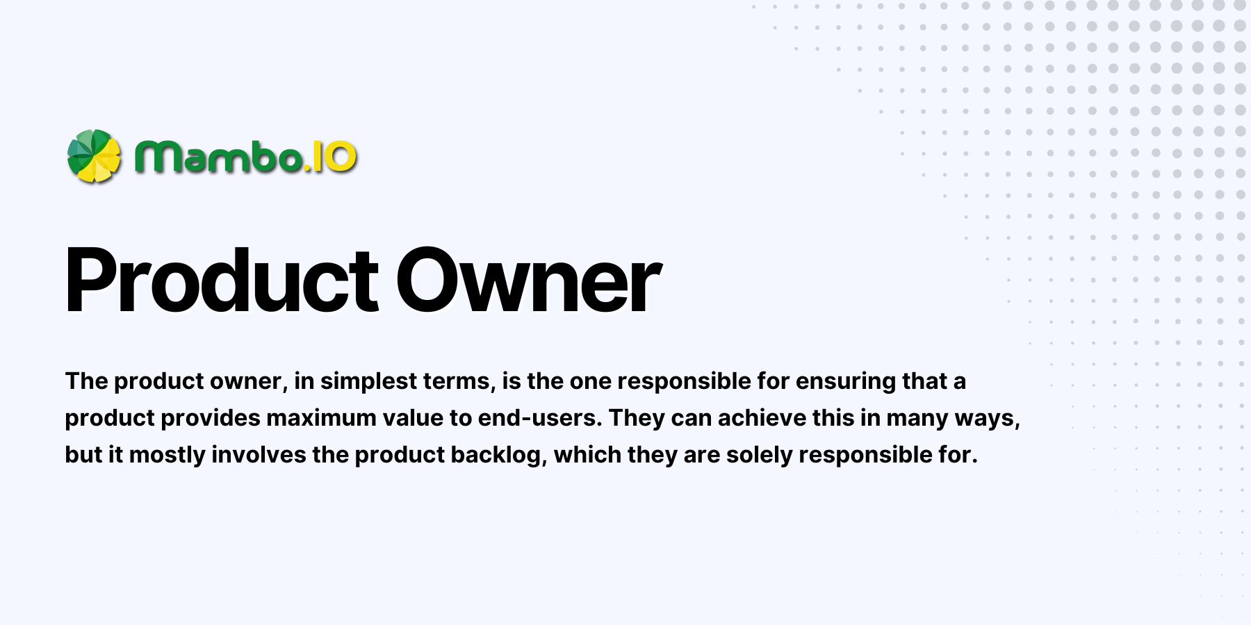 Product Owner Definition