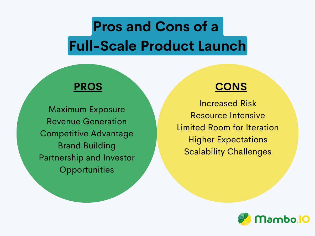Pros and Cons of a Full-Scale Product Launch