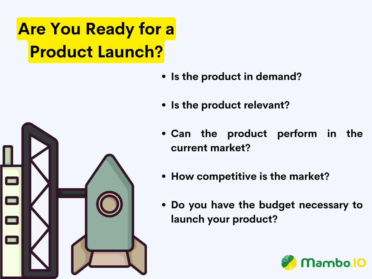 A list of questions intended to ensure the product managers is ready for a product launch.