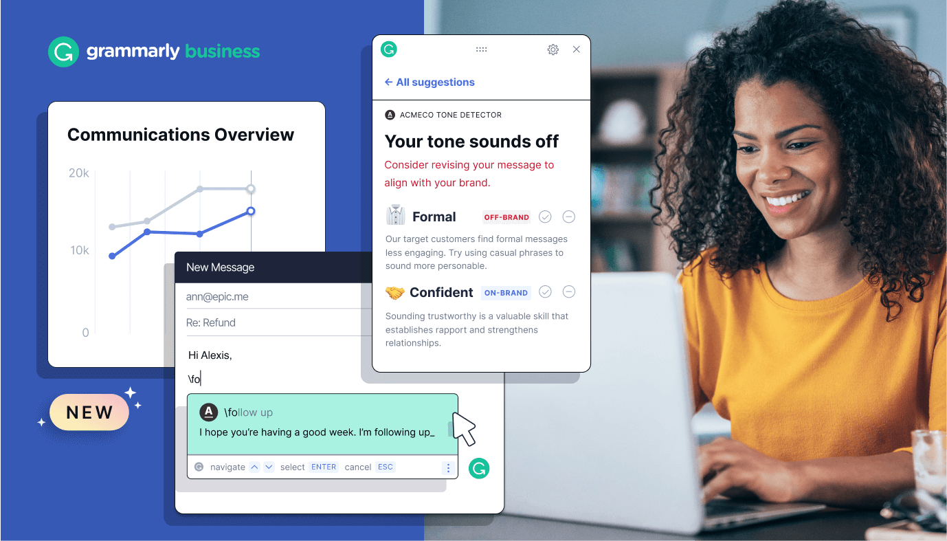 Grammarly is a writing tool that helps users communicate effectively